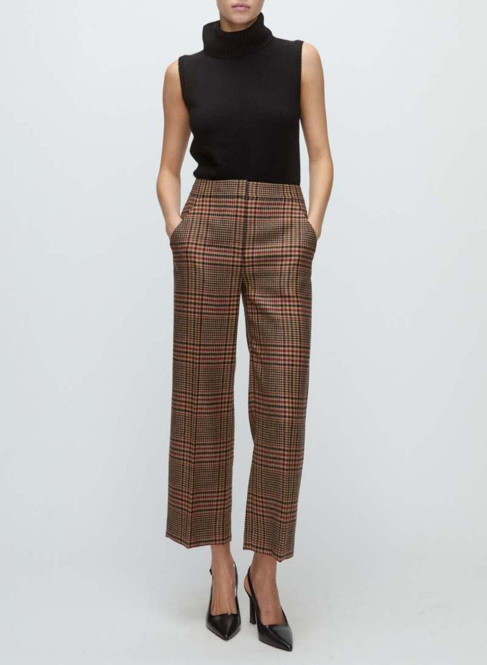 Veronica Beard Brixton Pant Camel/black